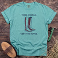 Kept the Boots T-Shirt in Chalky Mint [color: Chalky Mint]