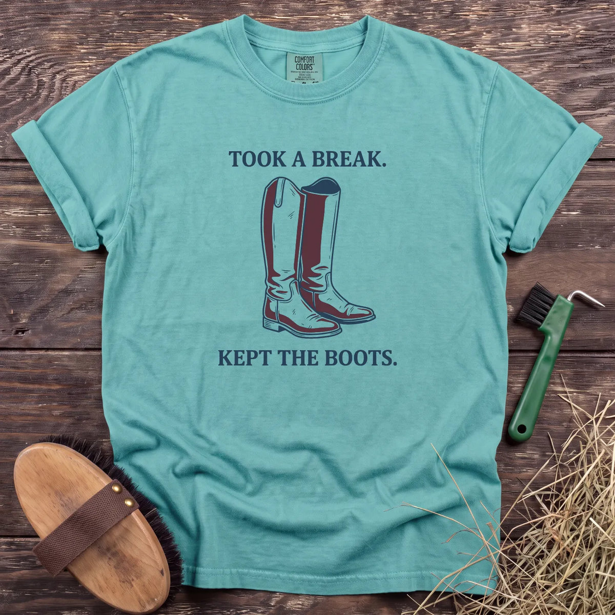 Kept the Boots T-Shirt in Chalky Mint [color: Chalky Mint]