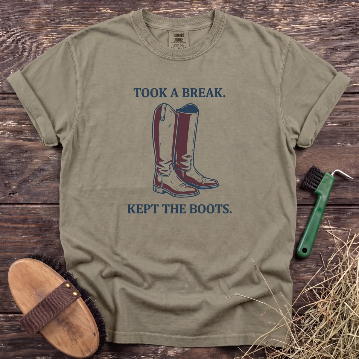 Kept the Boots T-Shirt in Sandstone [color: Sandstone]