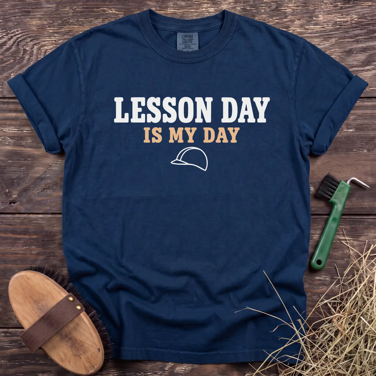 Lesson Day T-Shirt in Navy [color: Navy]