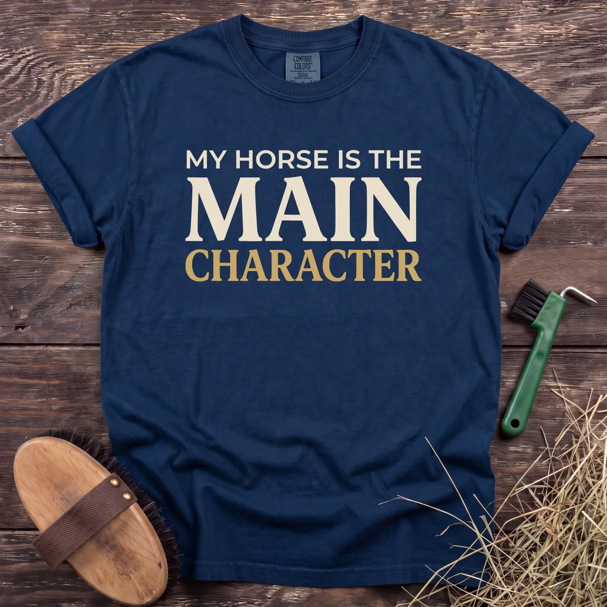 Main Character T-Shirt in Navy [color: Navy]