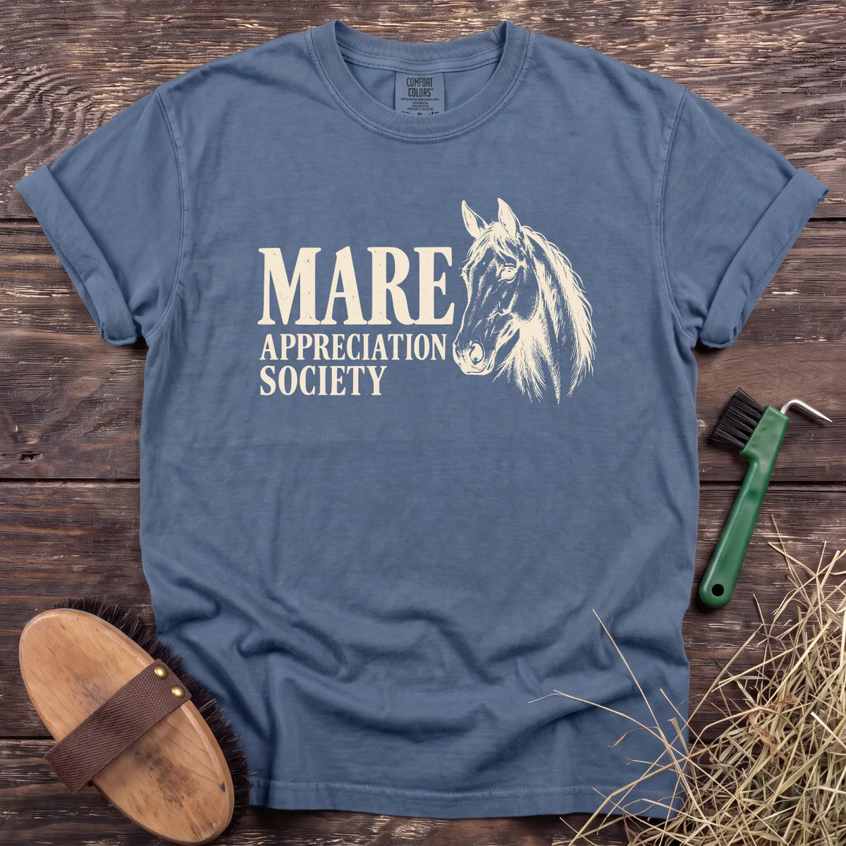 Mare Appreciation T-Shirt in Blue Jean [color: Blue Jean]