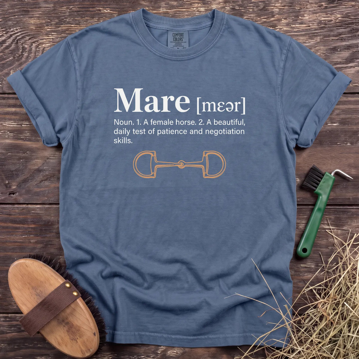Mare Noun T-Shirt in Blue Jean [color: Blue Jean]