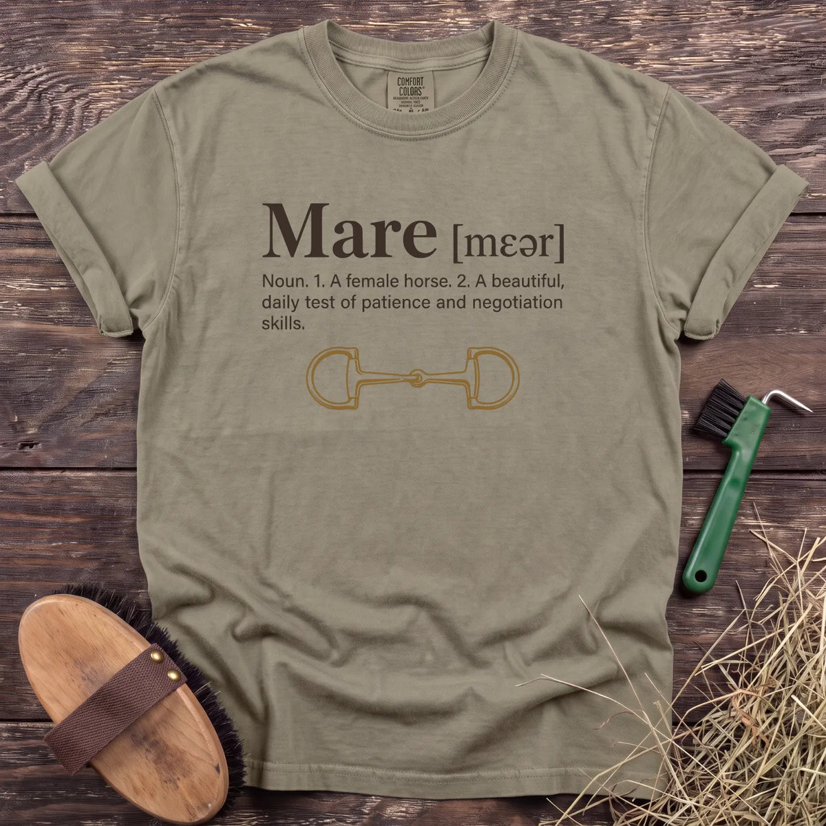 Mare Noun T-Shirt in Sandstone [color: Sandstone]