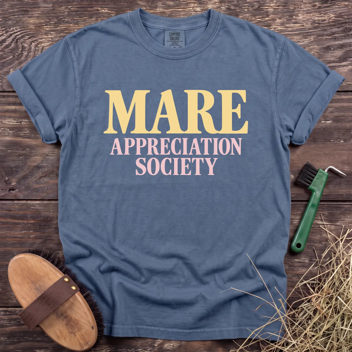 Mare Society T-Shirt in Blue Jean [color: Blue Jean]