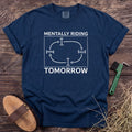 Mentally Riding T-Shirt in Navy [color: Navy]