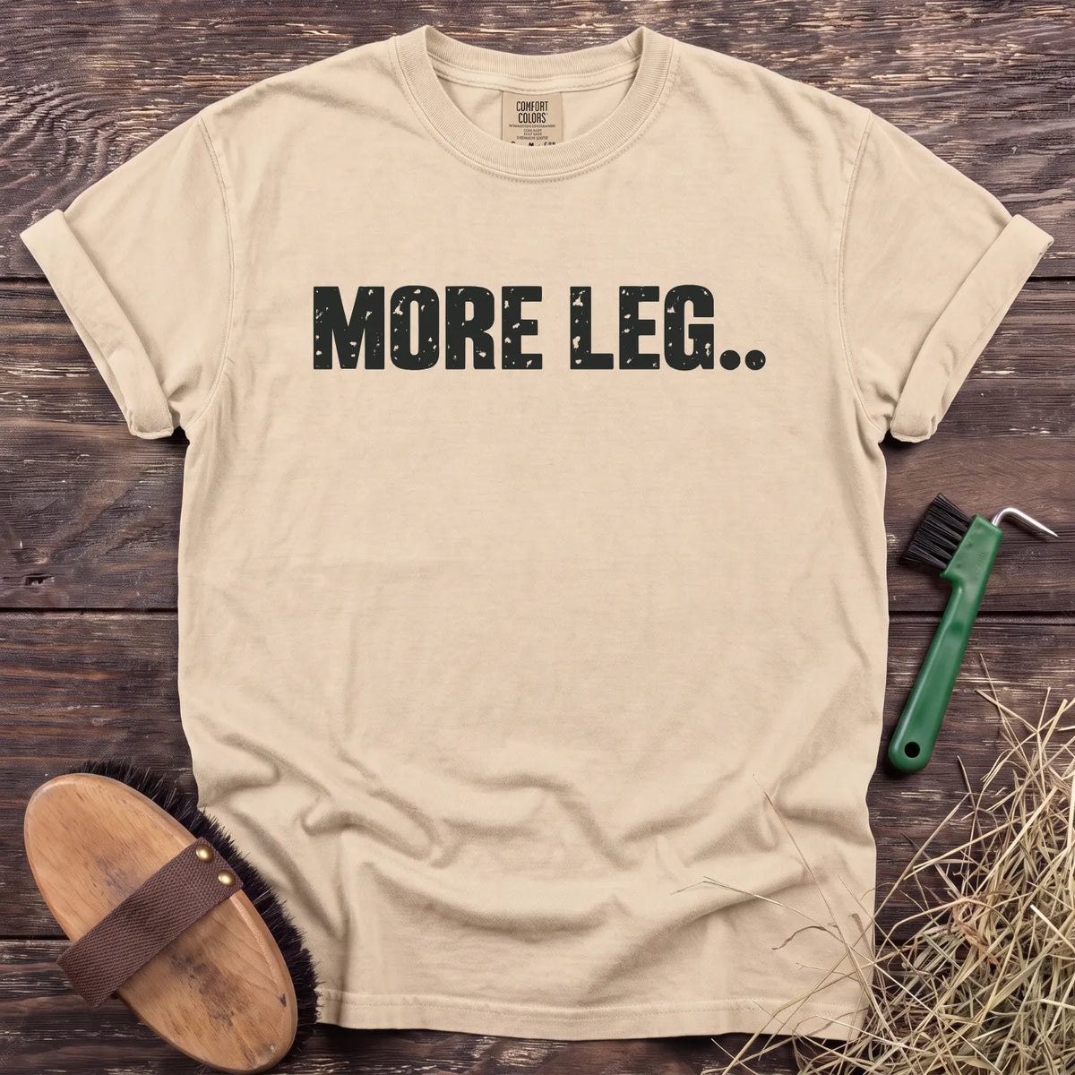 More Leg T-Shirt in Ivory [color: Ivory]