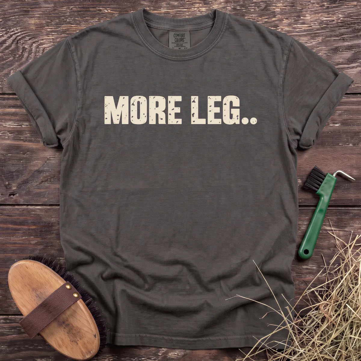 More Leg T-Shirt in Pepper [color: Pepper]