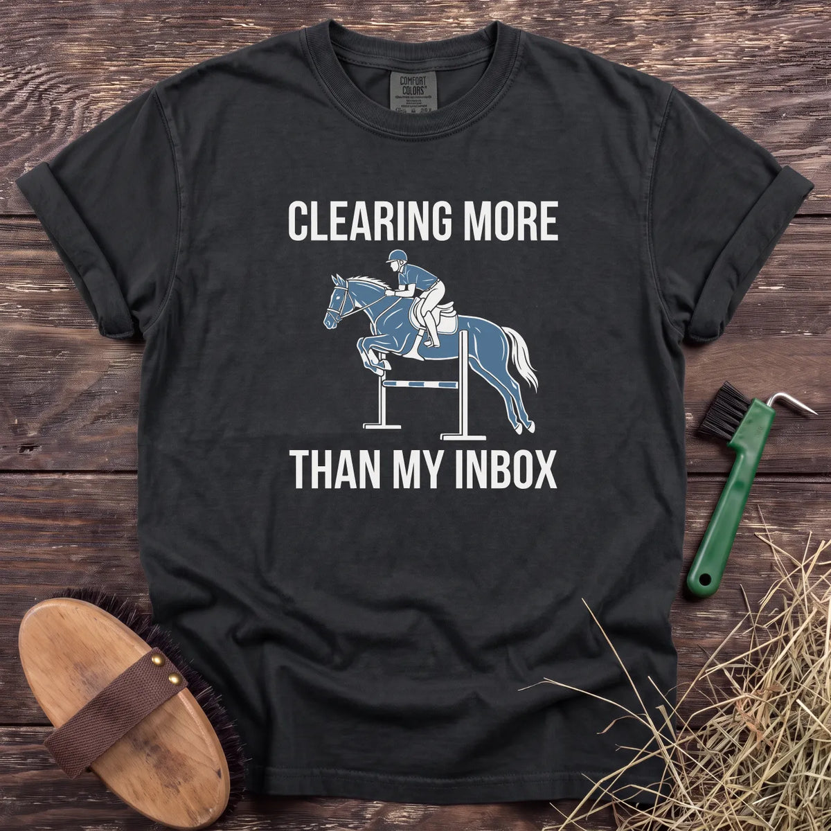 More Than My Inbox T-Shirt in Black [color: Black]