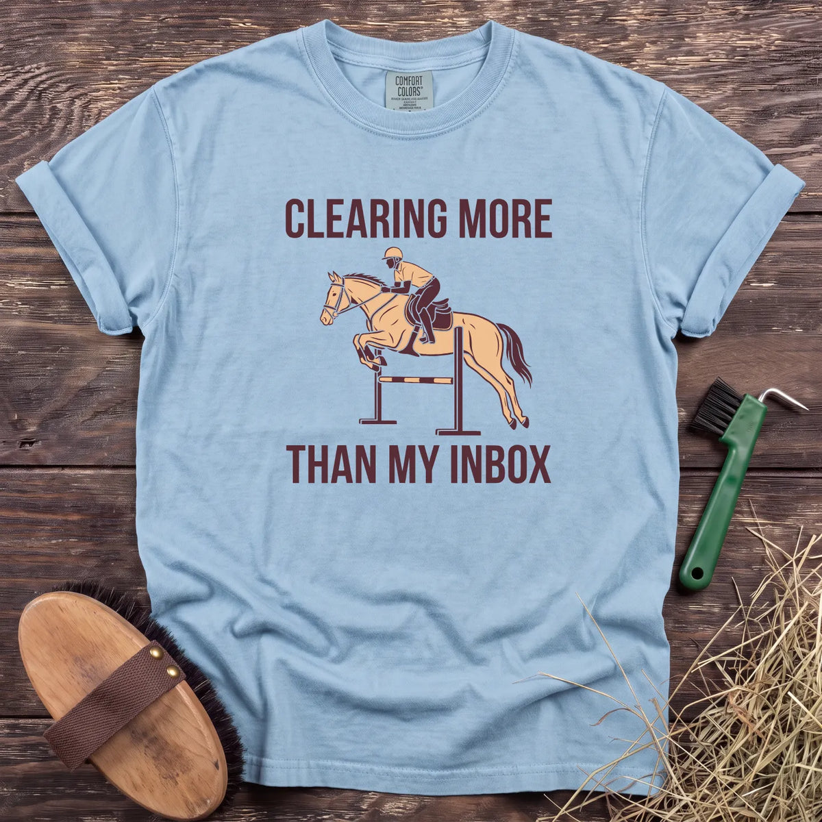 More Than My Inbox T-Shirt in Chambray [color: Chambray]