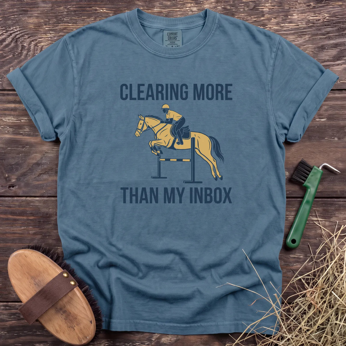 More Than My Inbox T-Shirt in Ice Blue [color: Ice Blue]