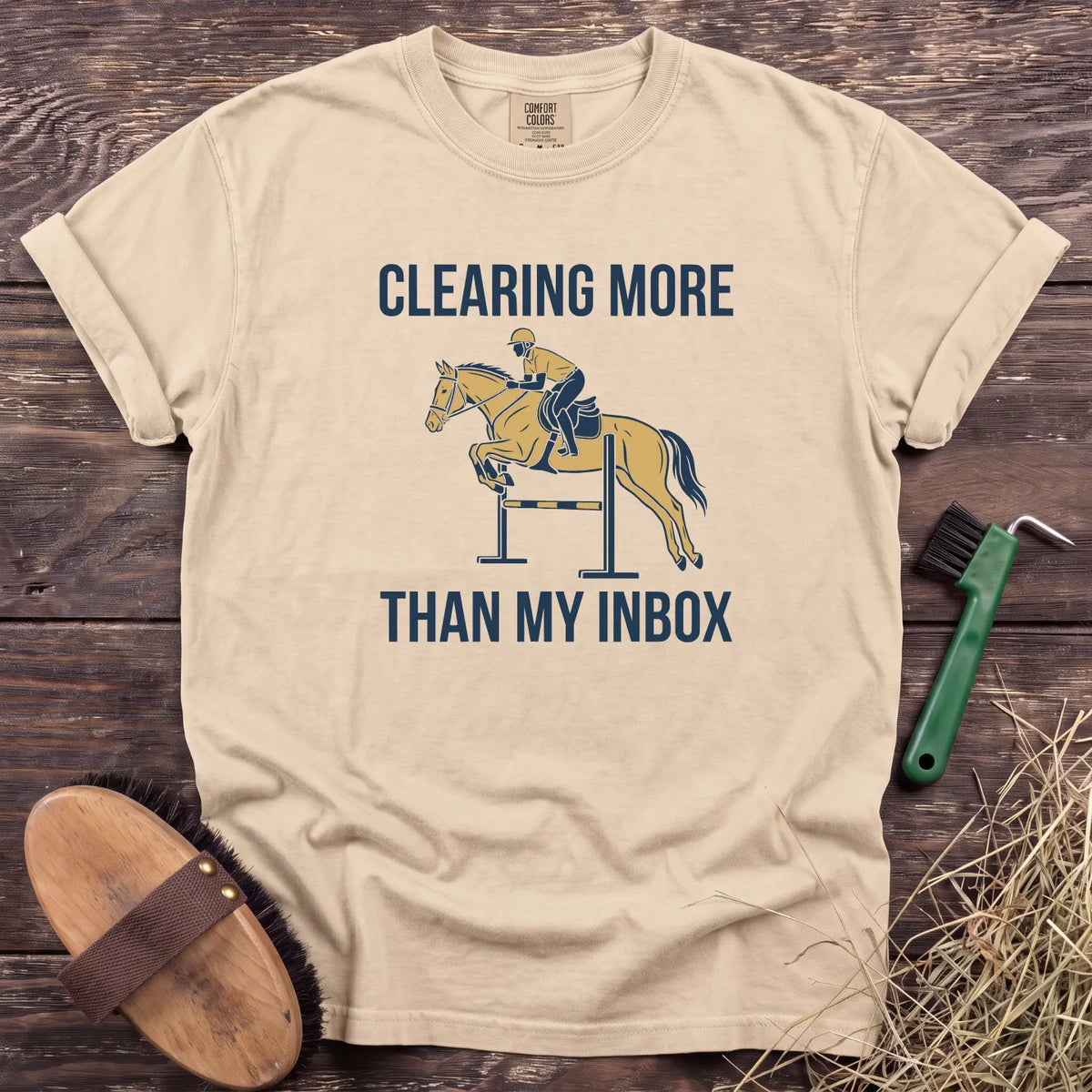 More Than My Inbox T-Shirt in Ivory [color: Ivory]