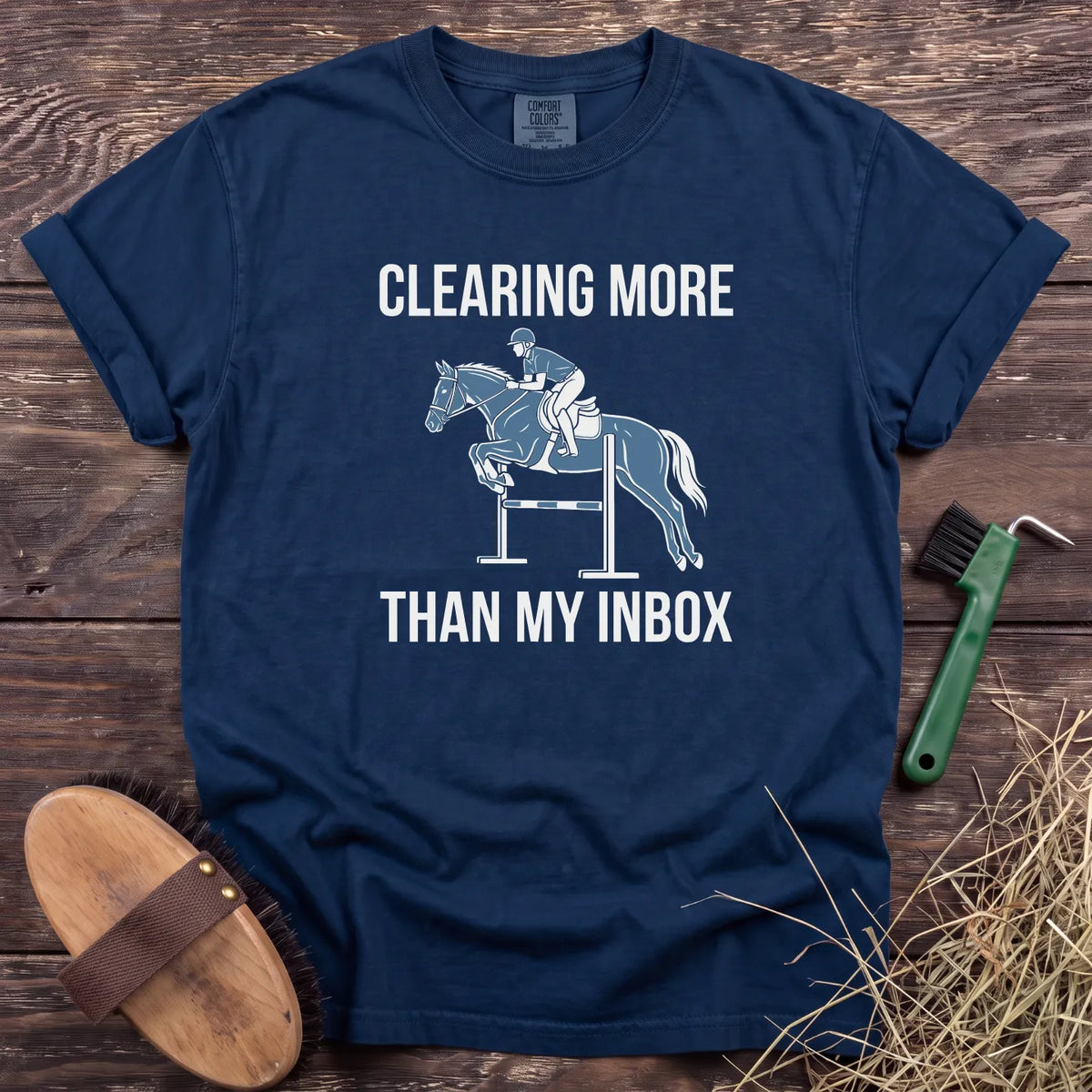 More Than My Inbox T-Shirt in Navy [color: Navy]