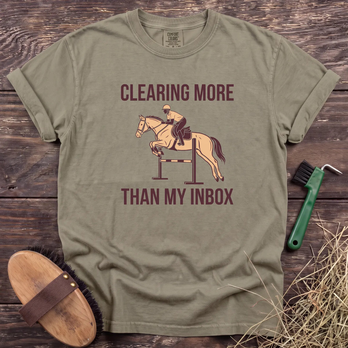 More Than My Inbox T-Shirt in Sandstone [color: Sandstone]