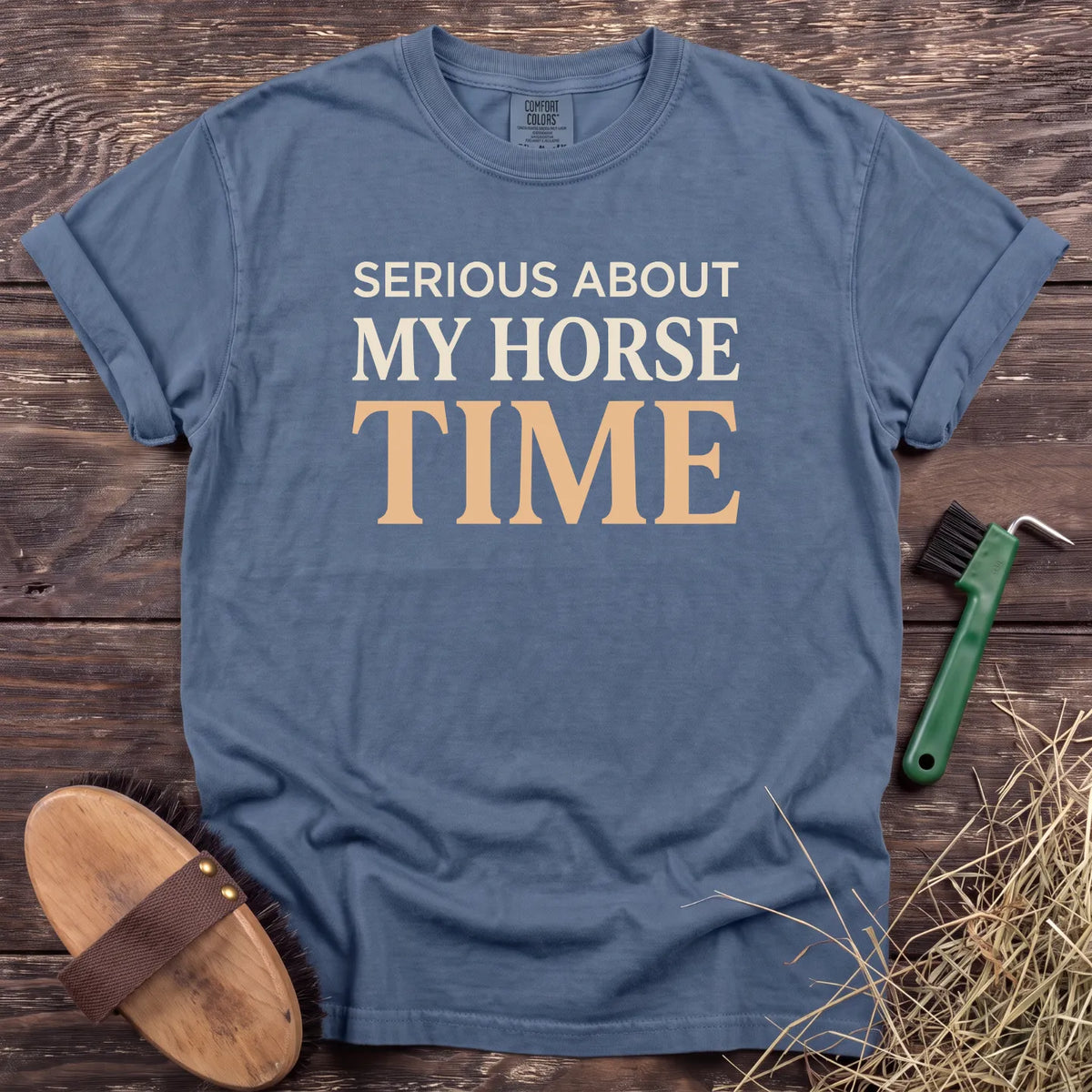 My Horse Time T-Shirt in Blue Jean [color: Blue Jean]