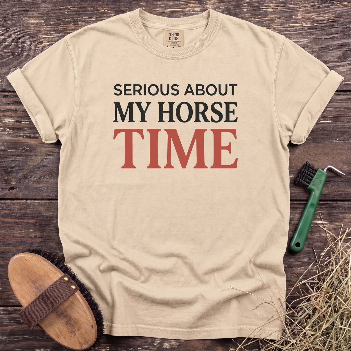 My Horse Time T-Shirt in Ivory [color: Ivory]
