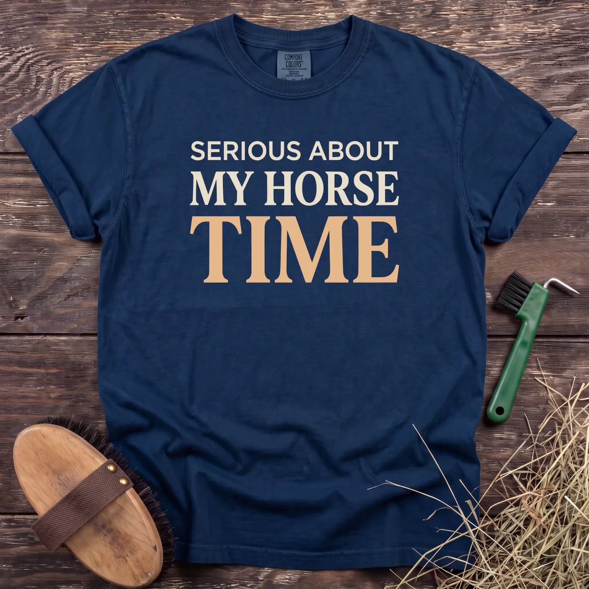 My Horse Time T-Shirt in Navy [color: Navy]