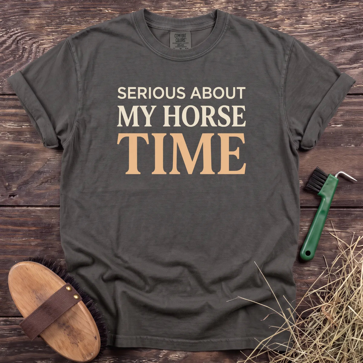 My Horse Time T-Shirt in Pepper [color: Pepper]