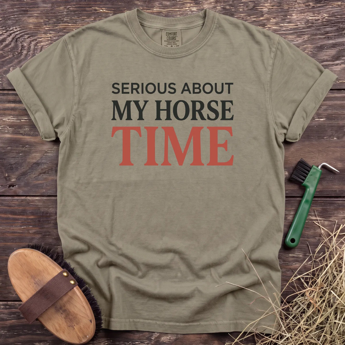 My Horse Time T-Shirt in Sandstone [color: Sandstone]
