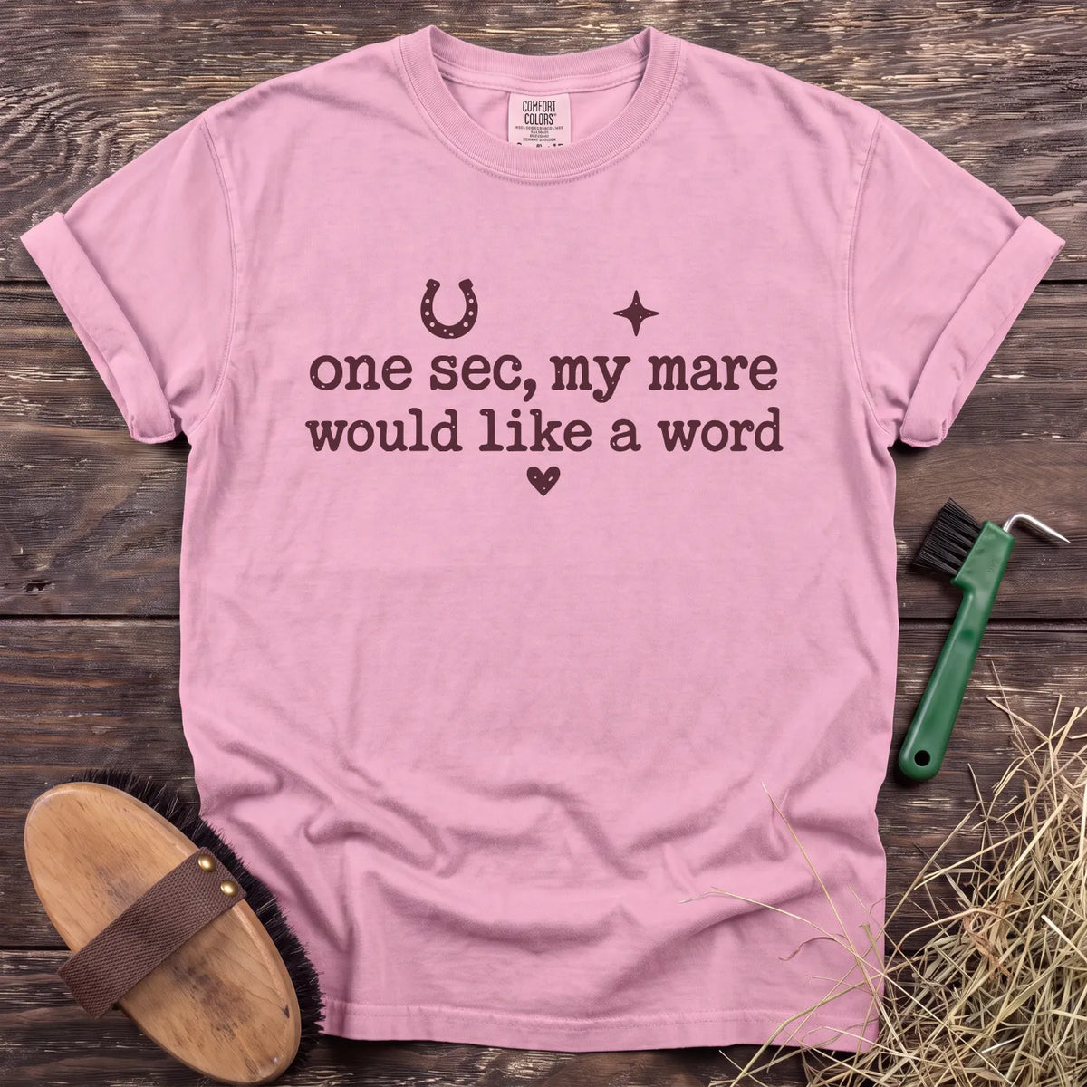 My Mare Wants a Word T-Shirt in Blossom [color: Blossom]