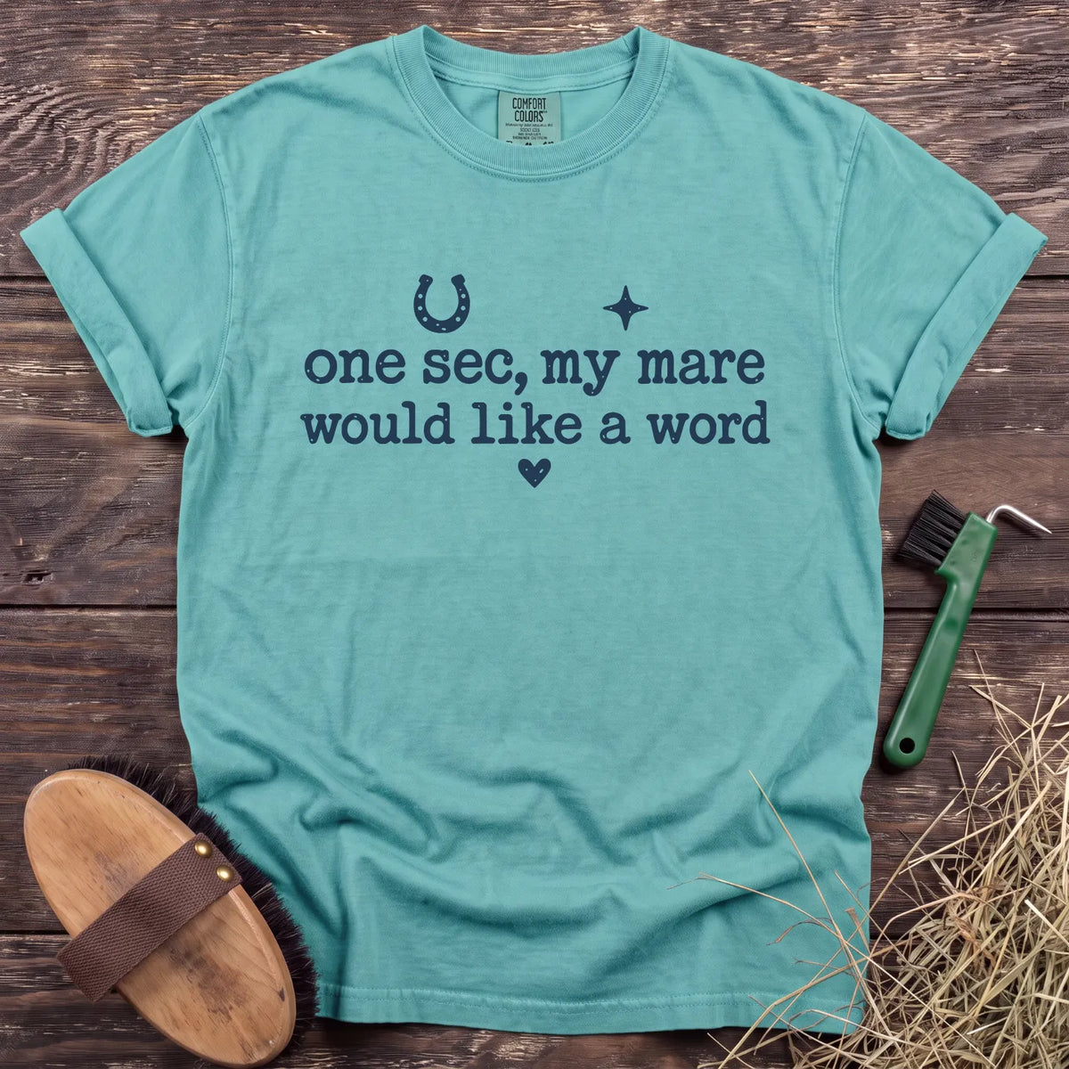 My Mare Wants a Word T-Shirt in Chalky Mint [color: Chalky Mint]