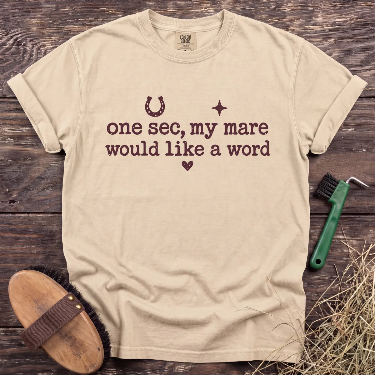 My Mare Wants a Word T-Shirt in Ivory [color: Ivory]