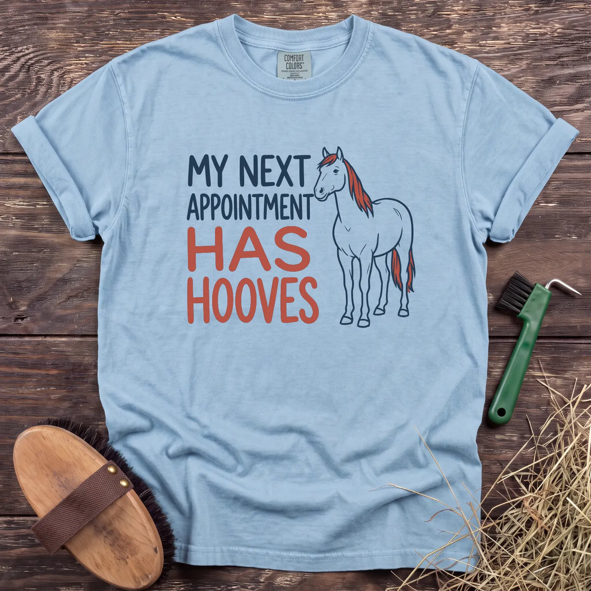 My Next Appointment T-Shirt in Chambray [color: Chambray]