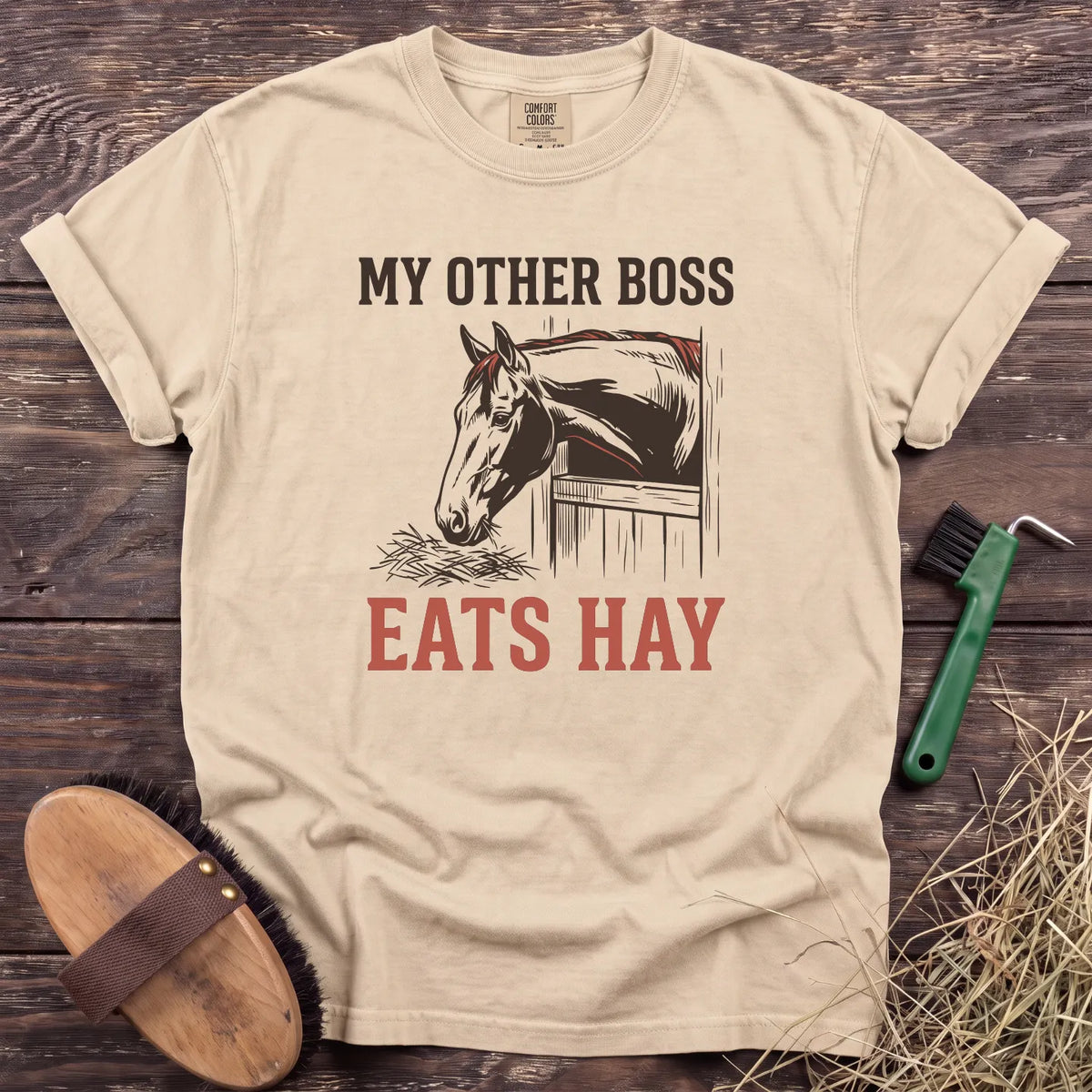 My Other Boss T-Shirt in Ivory [color: Ivory]