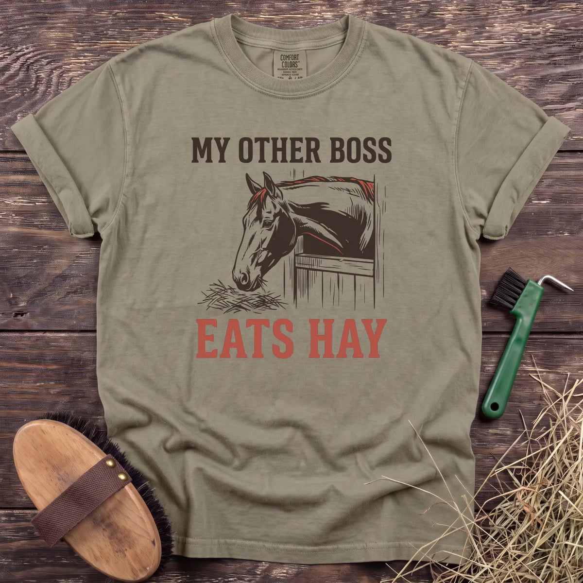 My Other Boss T-Shirt in Sandstone [color: Sandstone]
