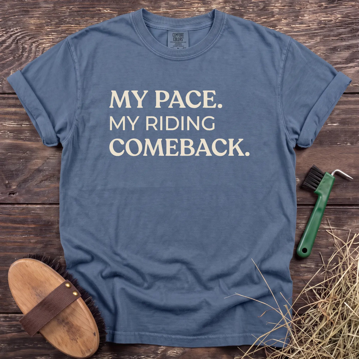 My Riding Comeback T-Shirt in Blue Jean [color: Blue Jean]