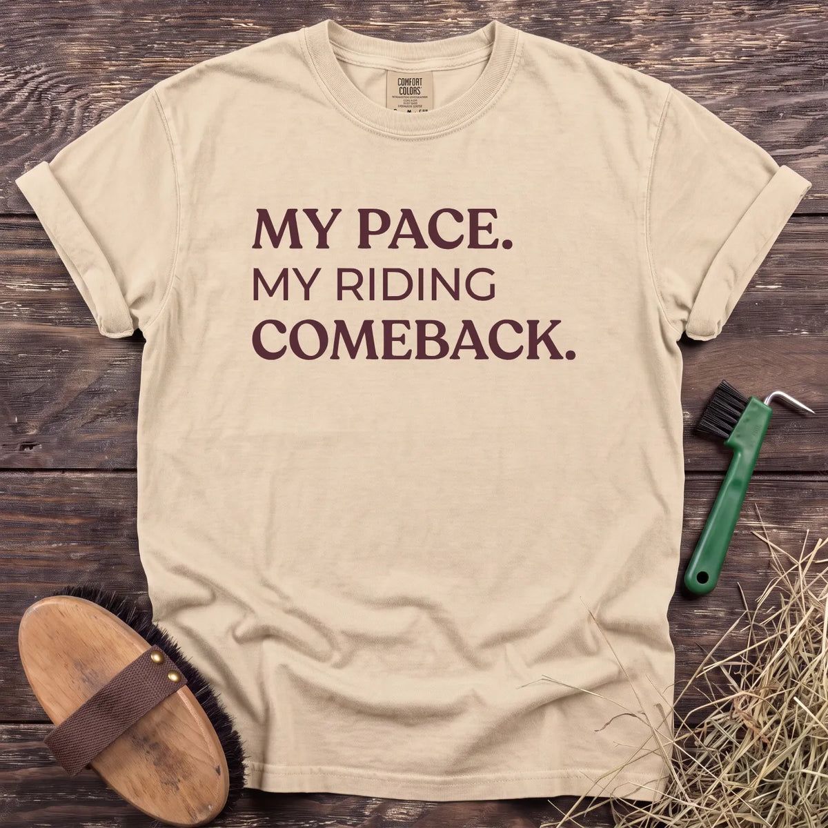 My Riding Comeback T-Shirt in Ivory [color: Ivory]