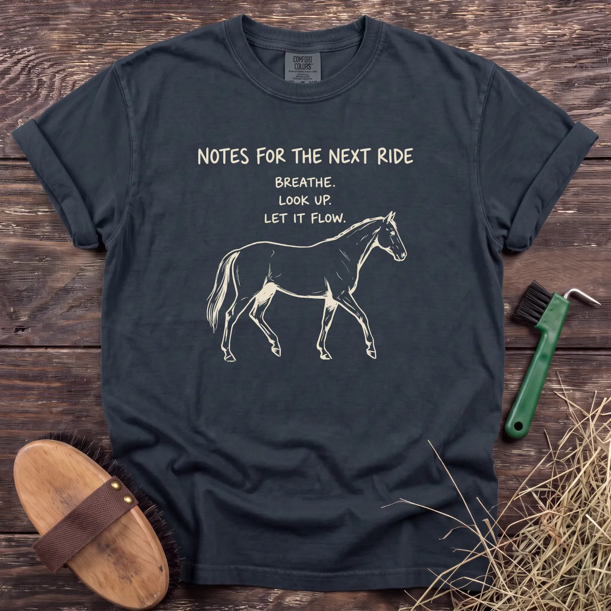 Next Ride Notes T-Shirt in Graphite [color: Graphite]