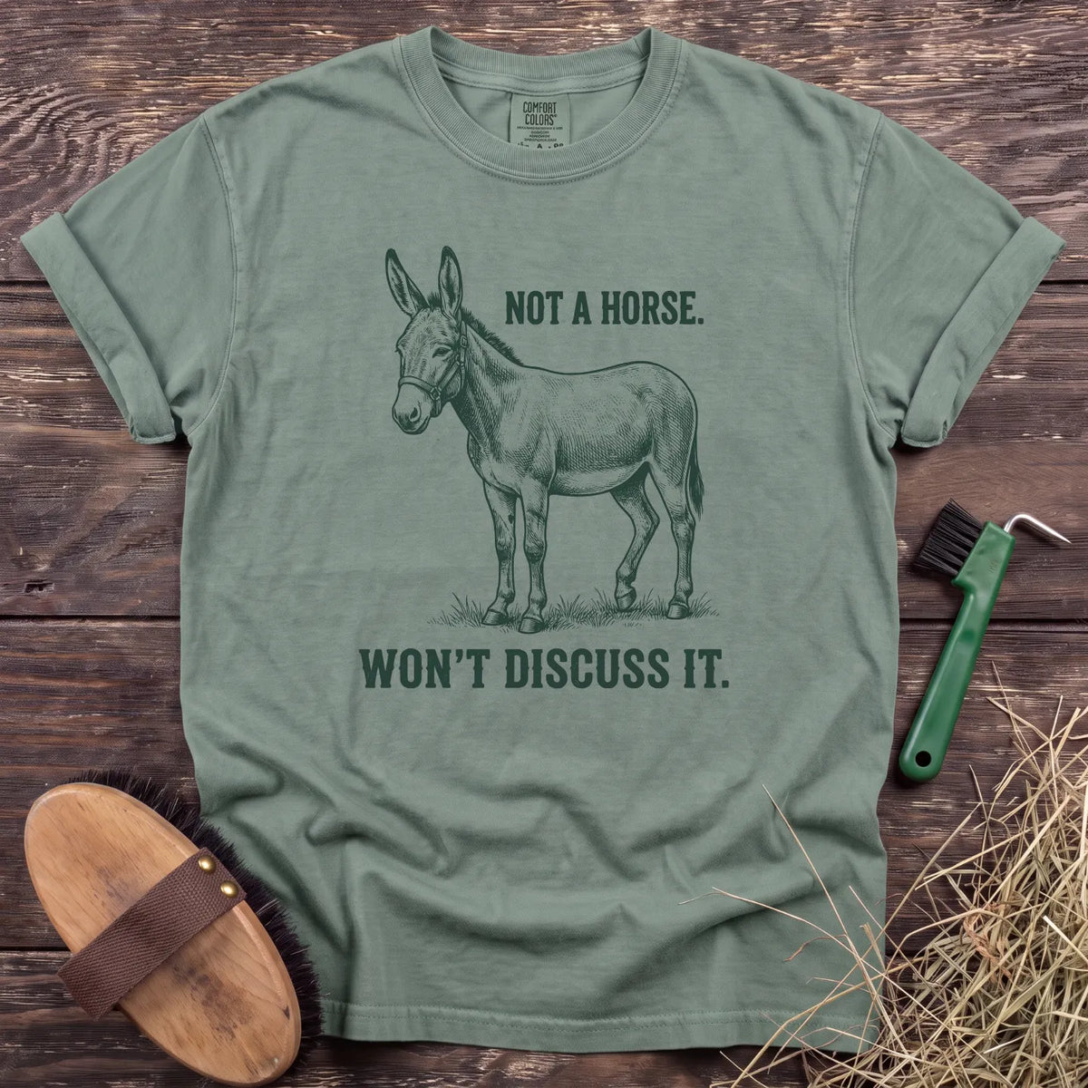 Not a Horse T-Shirt in Bay [color: Bay]