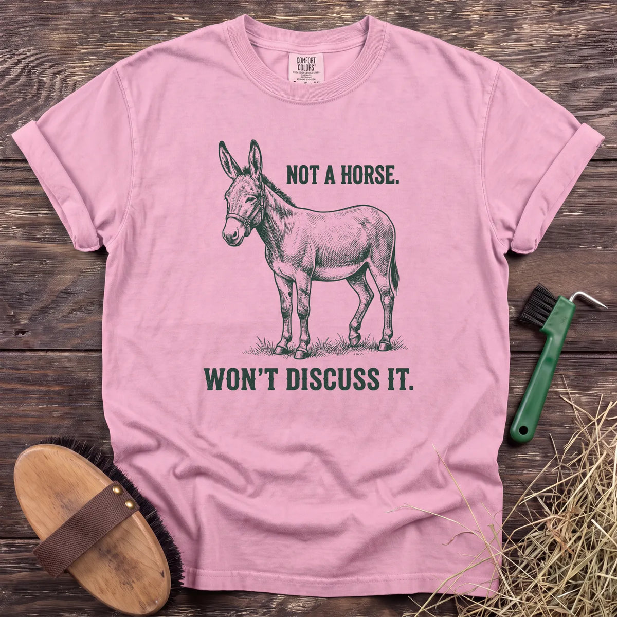 Not a Horse T-Shirt in Blossom [color: Blossom]