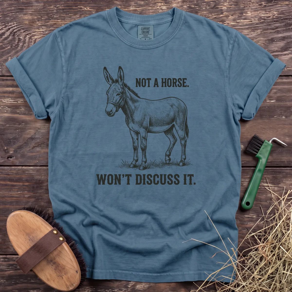 Not a Horse T-Shirt in Ice Blue [color: Ice Blue]