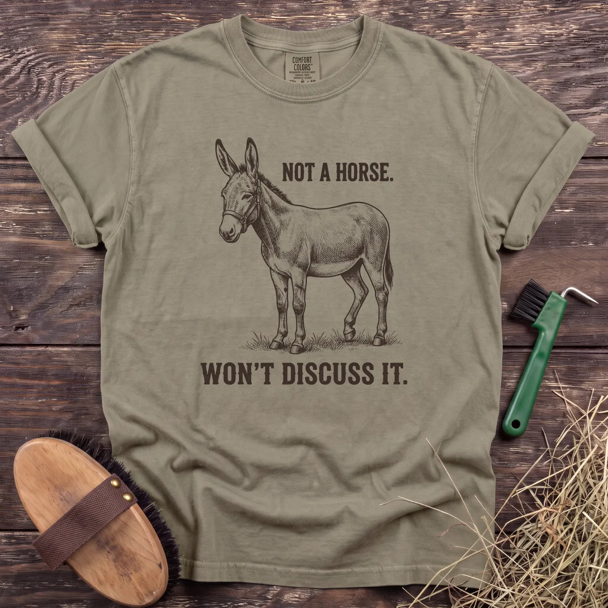 Not a Horse T-Shirt in Sandstone [color: Sandstone]