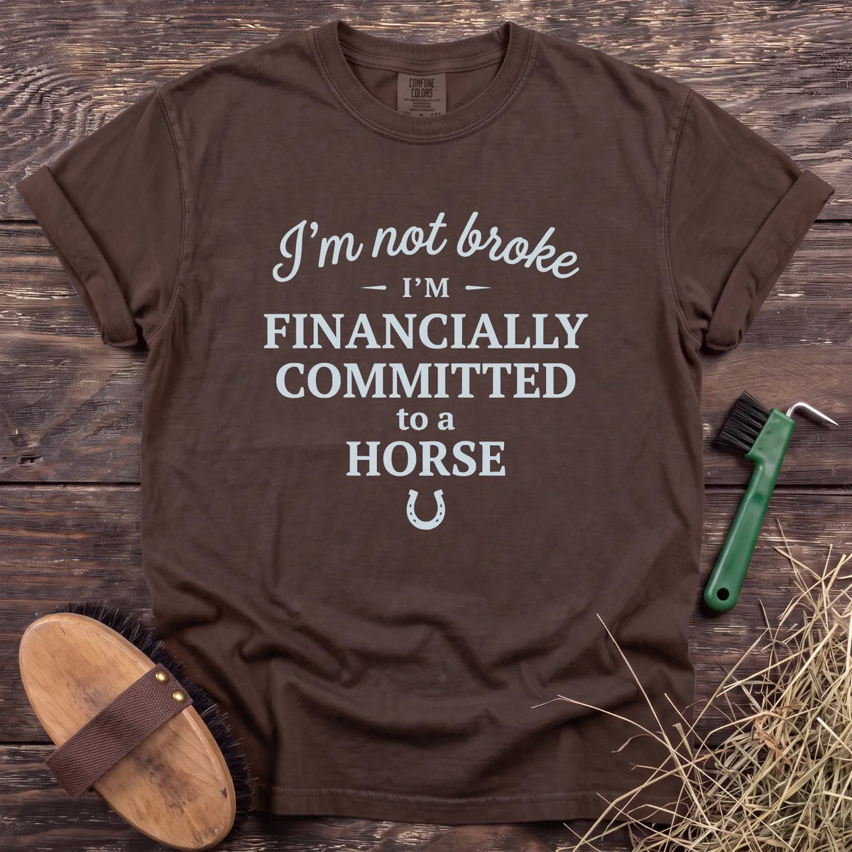 Not Broke T-Shirt in Espresso [color: Espresso]