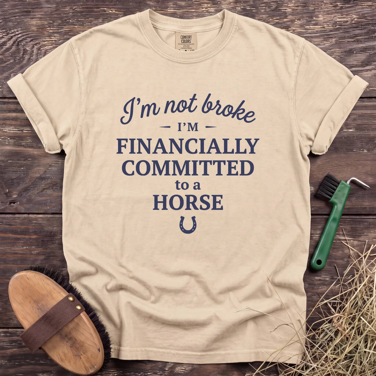 Not Broke T-Shirt in Ivory [color: Ivory]