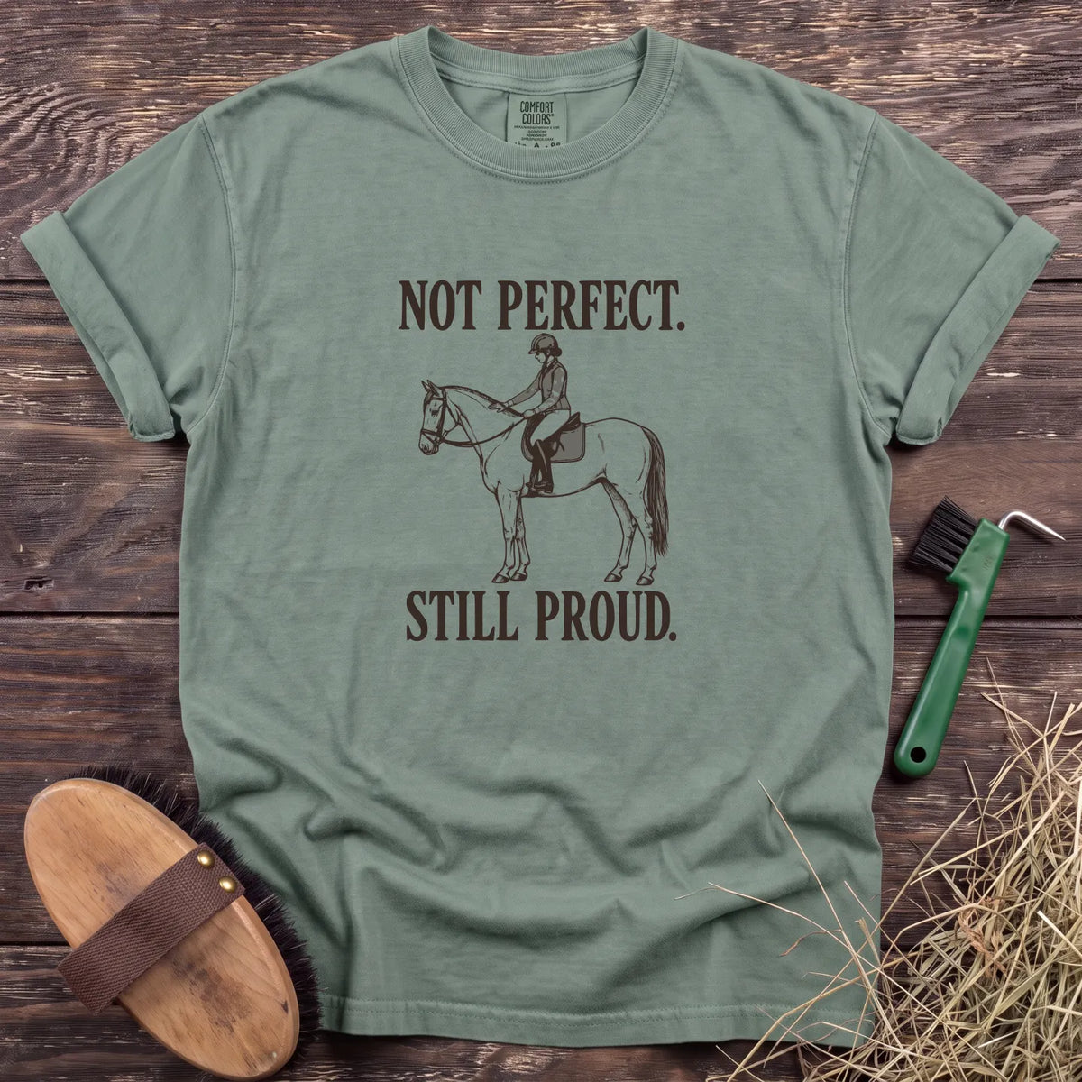 Not Perfect T-Shirt in Bay [color: Bay]