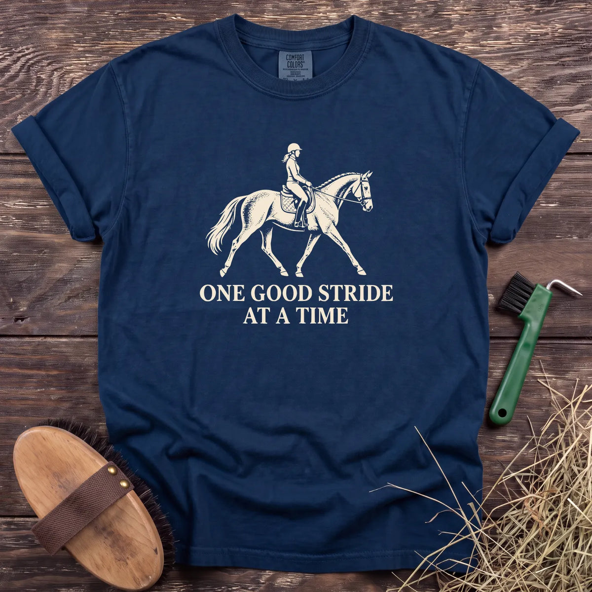 One Good Stride T-Shirt in Navy [color: Navy]