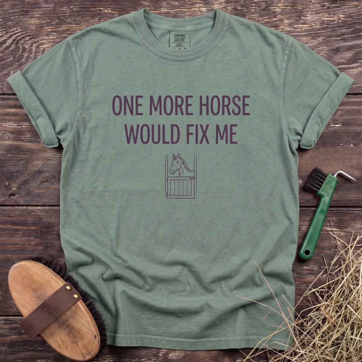 One More Horse T-Shirt in Bay [color: Bay]