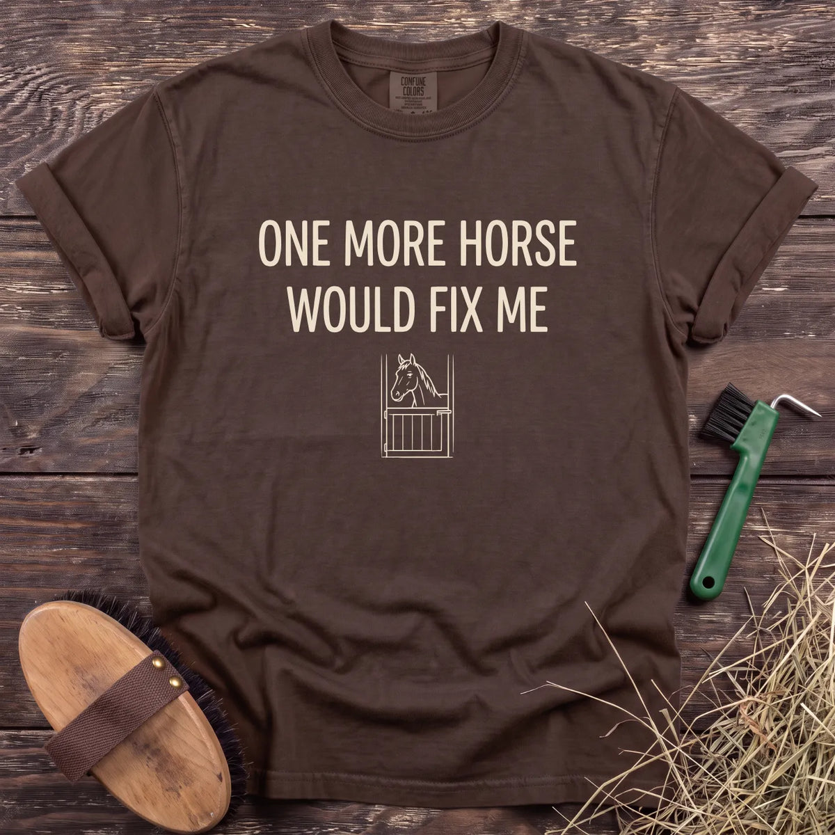 One More Horse T-Shirt in Espresso [color: Espresso]