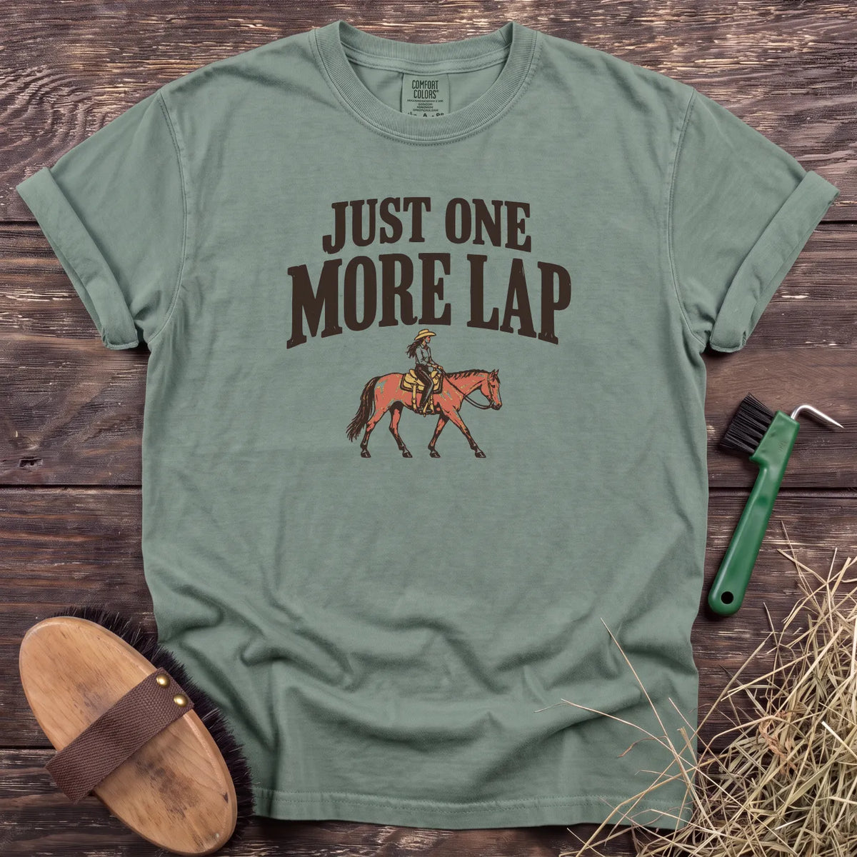One More Lap T-Shirt in Bay [color: Bay]