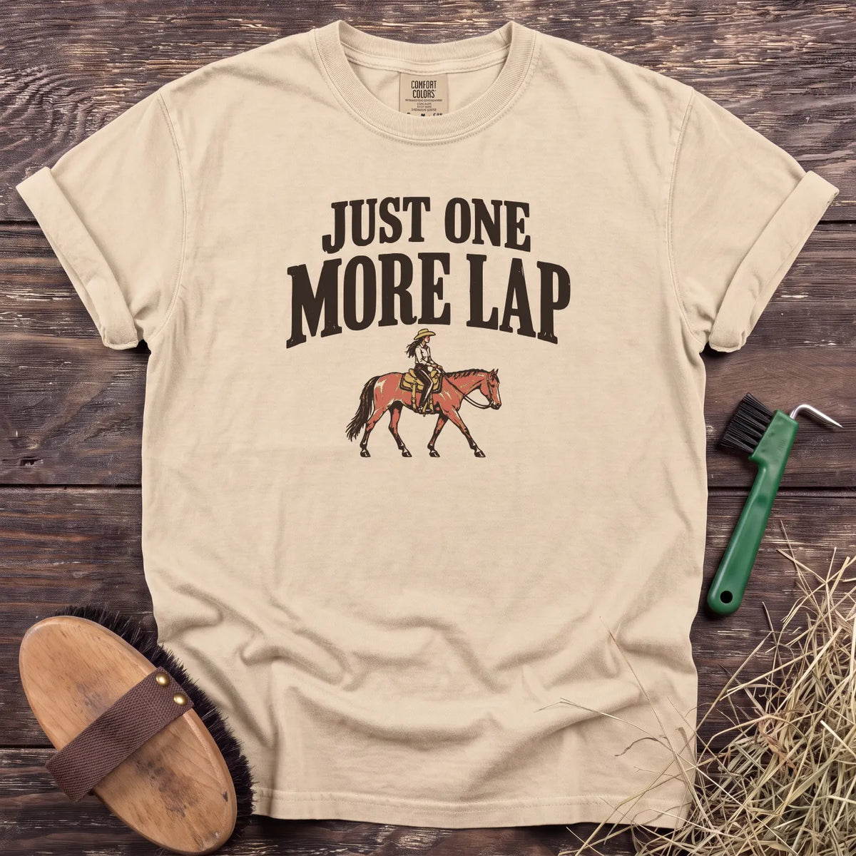 One More Lap T-Shirt in Ivory [color: Ivory]