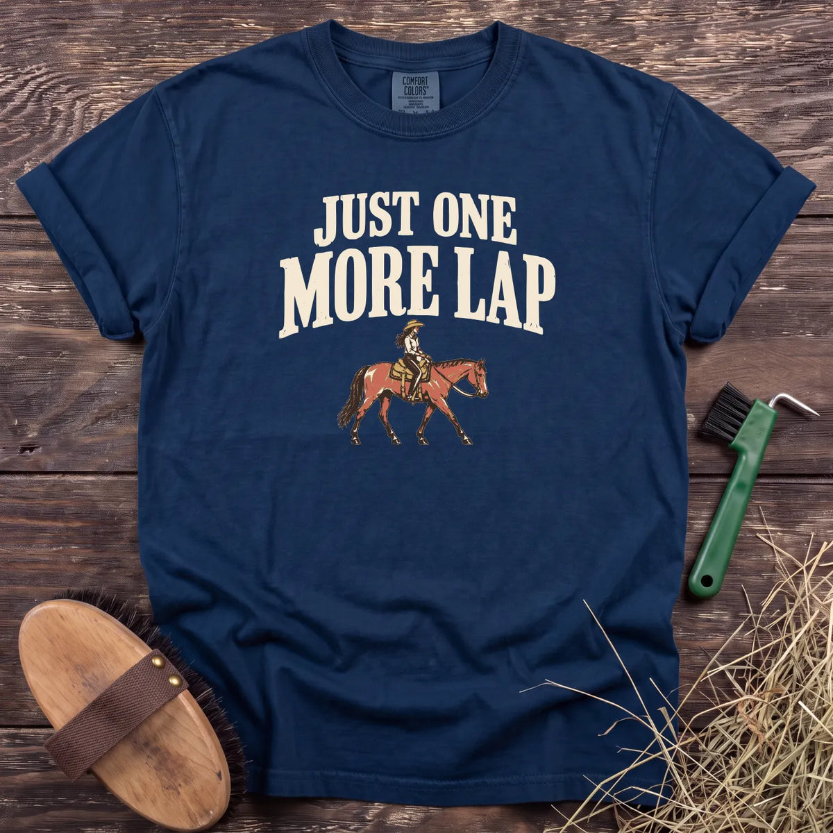 One More Lap T-Shirt in Navy [color: Navy]