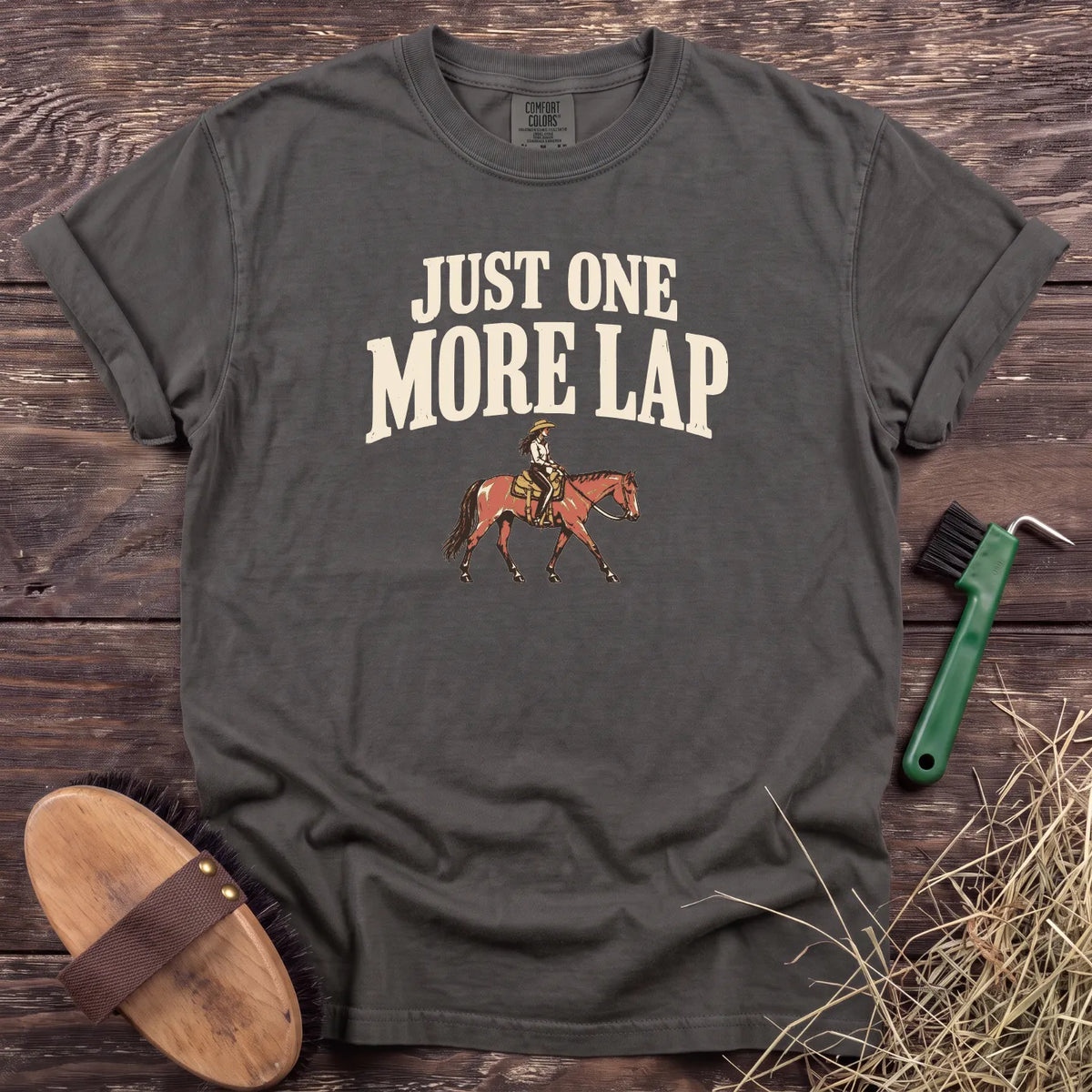 One More Lap T-Shirt in Pepper [color: Pepper]