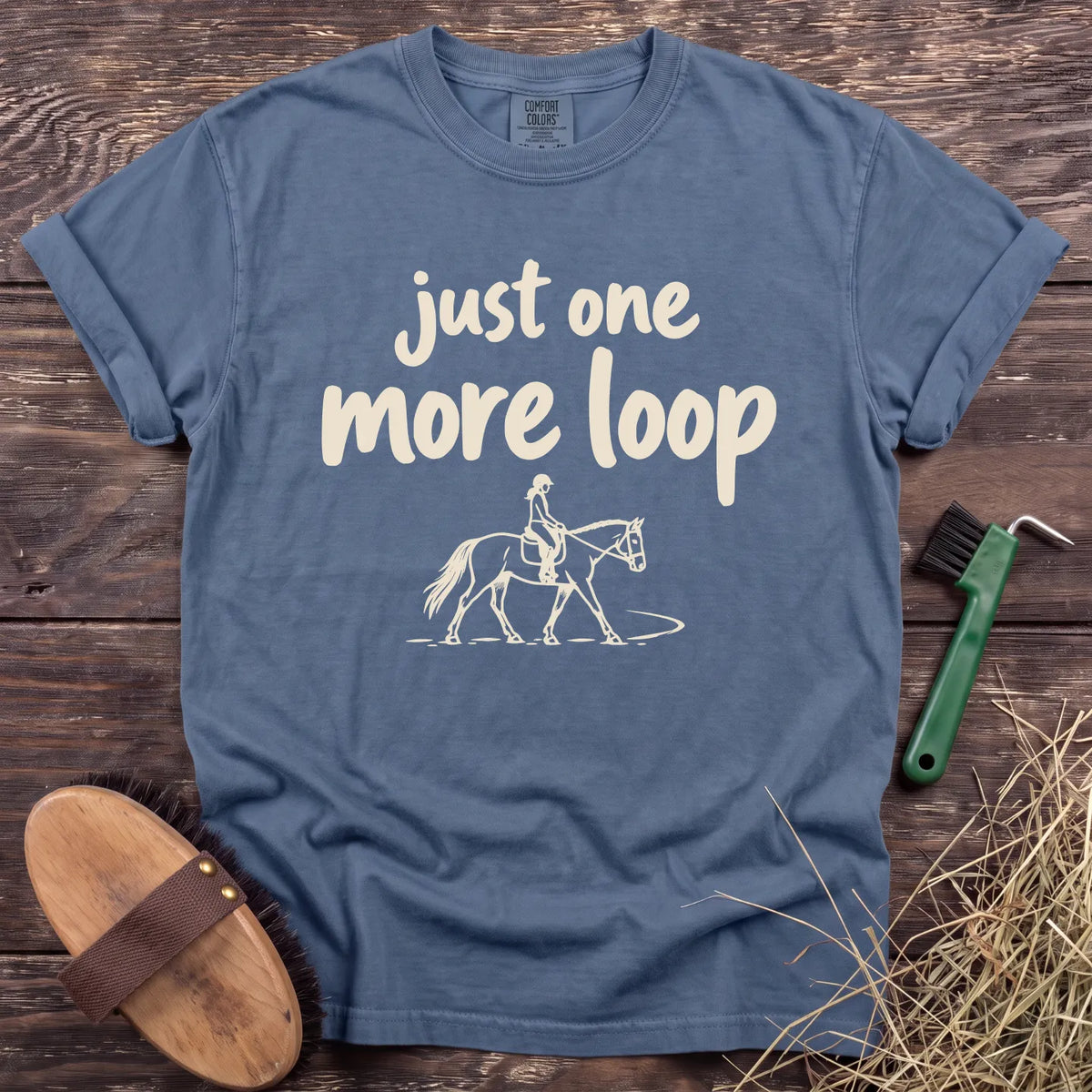 One More Loop T-Shirt in Blue Jean [color: Blue Jean]