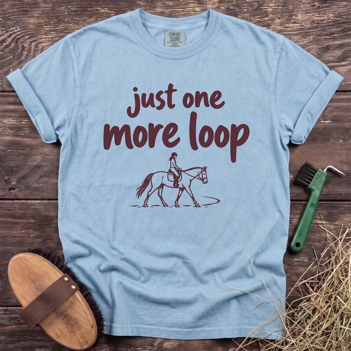 One More Loop T-Shirt in Chambray [color: Chambray]