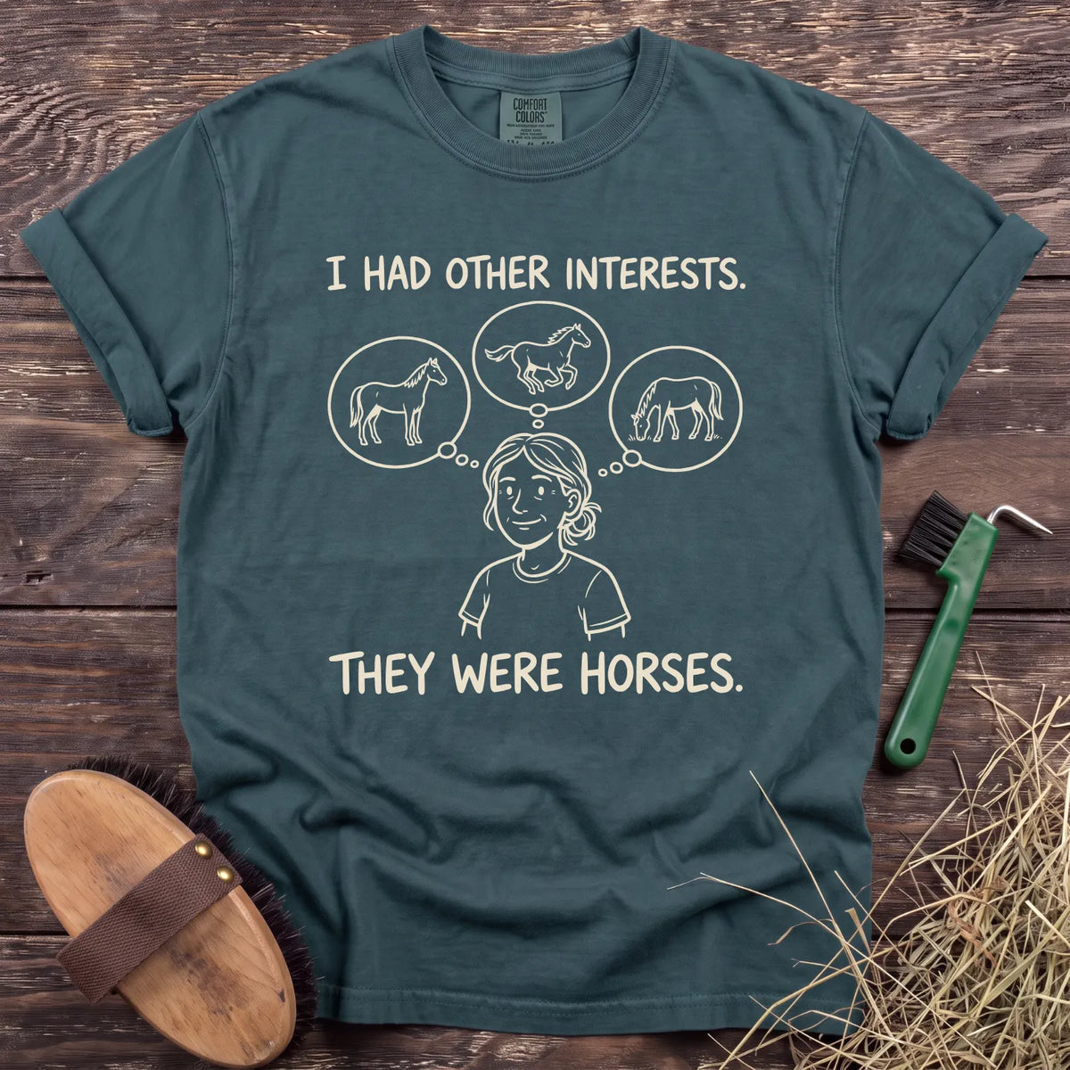Other Interests T-Shirt in Blue Spruce [color: Blue Spruce]