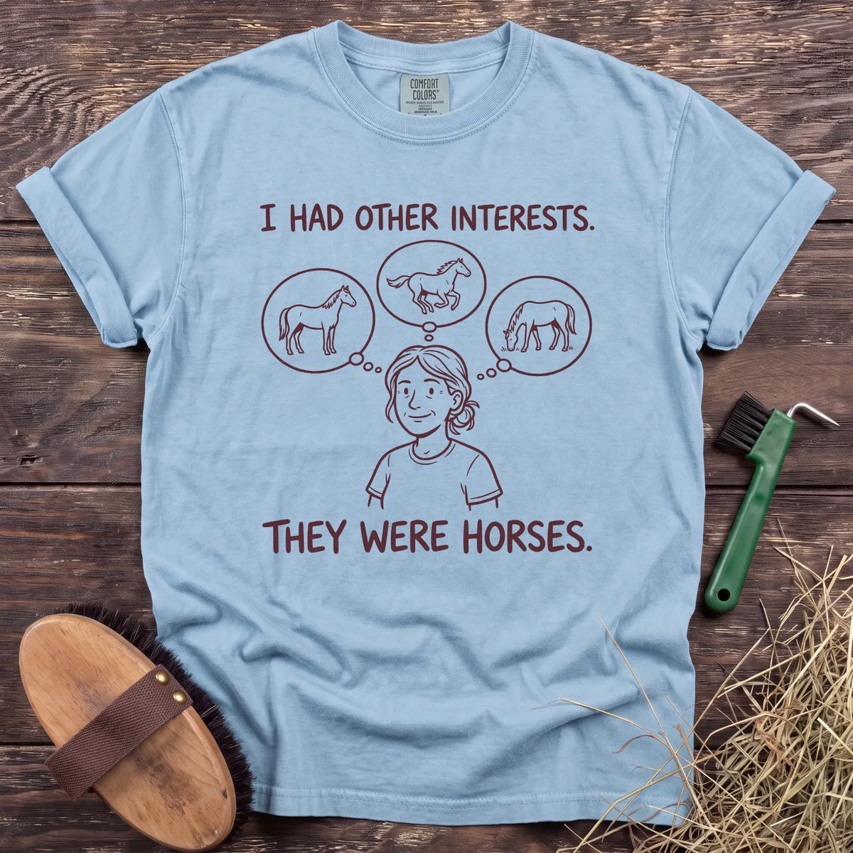 Other Interests T-Shirt in Chambray [color: Chambray]
